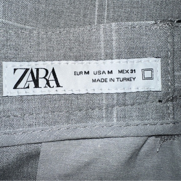 Zara Mens Pants Medium Gray The Driver Pant Comfort Slim Straight Fit Y2K NWT - Picture 3 of 10